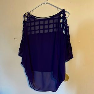Foreign Exchange purple top Size Small
